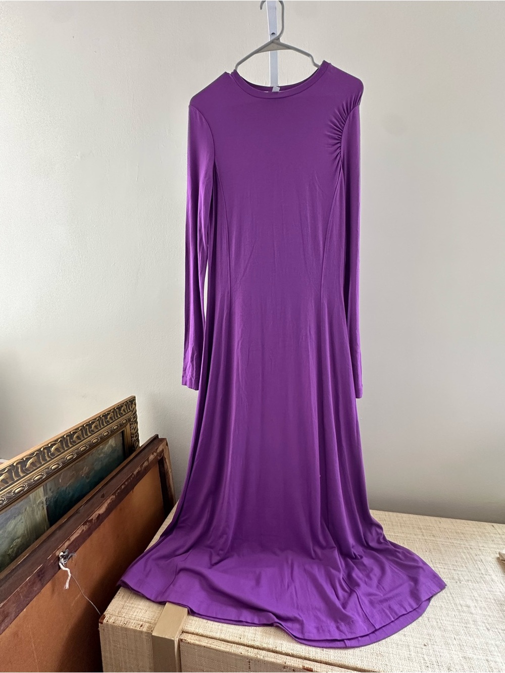 COS Purple Long-Sleeve Maxi Dress